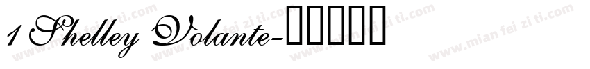 1 Shelley Volante字体转换